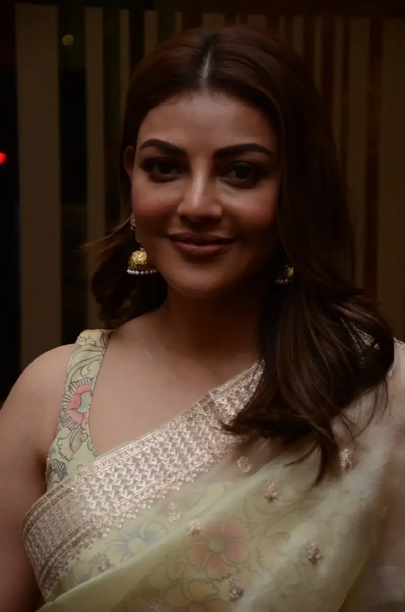 Indian Actress Kajal Aggarwal in Movie Teaser Launch